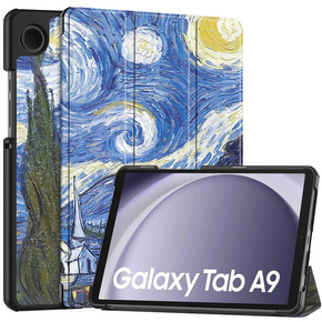 Husă pentru Samsung Galaxy Tab A9, Smartcase, painted pattern