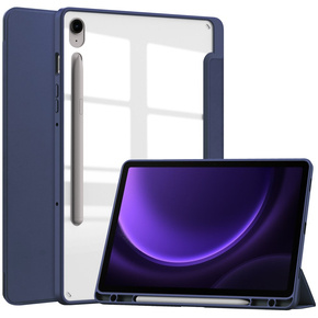 Husă pentru Samsung Galaxy Tab S9 FE, Smartcase Hybrid, cu spațiu pentru stylus, albastru închis
