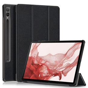 Husă pentru Samsung Galaxy Tab S9 Plus, Smartcase cu spațiu pentru stylus, negru