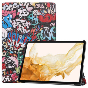 Husă pentru Samsung Galaxy Tab S9 Plus, Smartcase, graffiti