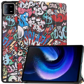 Husă pentru Xiaomi Pad 6 / 6 Pro, Smartcase, graffiti