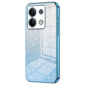 Husa pentru Xiaomi Redmi Note 13 5G, Glitter Case CamShield, albastru