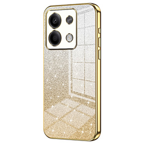 Husa pentru Xiaomi Redmi Note 13 5G, Glitter Case CamShield, de aur