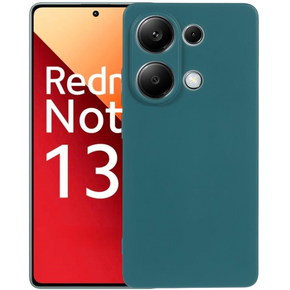 Husa pentru Xiaomi Redmi Note 13 Pro 4G, Silicone Lite, verde închis