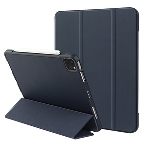 Husă pentru iPad Pro 11 2021/2022, Smartcase cu spațiu pentru stylus, albastru închis