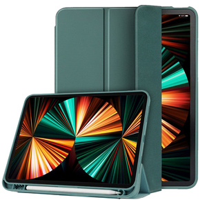 Husă pentru iPad Pro 11 2021/2022, Smartcase cu spațiu pentru stylus, verde