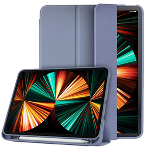 Husă pentru iPad Pro 11 2021/2022, Smartcase cu spațiu pentru stylus, violet