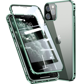 Husa pentru iPhone 11 Pro, Magnetic Dual Glass, verde