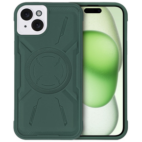 Husă pentru iPhone 15 Plus, ERBORD Armor Mag, verde