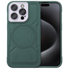Husă pentru iPhone 15 Pro, ERBORD Armor Mag, verde