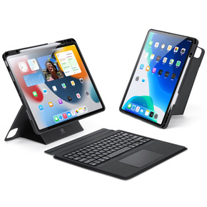 Husă pentru tastatură pentru Apple iPad Air 13" 6 gen. 2024 / iPad Pro 12.9 2020 / 2021 / 2022, Dux Ducis DK Series, negru
