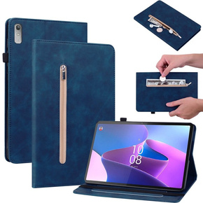 Huse pentru Lenovo Tab P11 Gen 2, Wallet Pen Slot, albastru