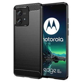 Huse pentru Motorola Edge 40 Neo, Carbon, negru