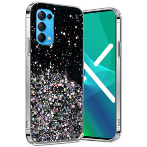 Huse pentru OPPO Reno 5 5G, Glittery, negru