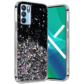 Huse pentru OPPO Reno 6 5G, Glittery, negru