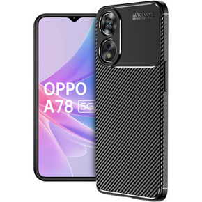 Huse pentru Oppo A78 5G, Carbon Gel, negru