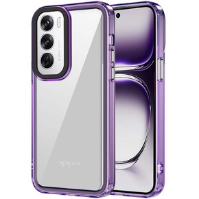 Huse pentru Oppo Reno 12 Pro, Fusion Hybrid, transparent / violet