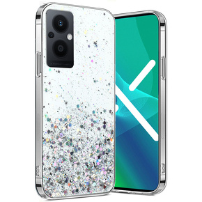 Huse pentru Oppo Reno7 Lite 5G, Glittery, transparentă