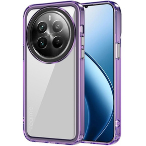 Huse pentru Realme 12 Pro 5G / 12 Pro+ 5G, Fusion Hybrid, transparent / violet