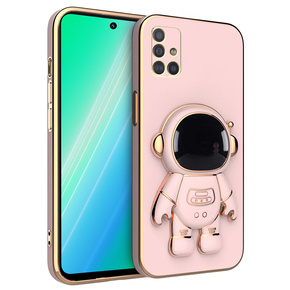 Huse pentru Samsung Galaxy A71, Astronaut, roz rose gold