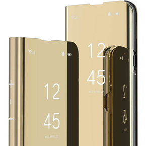 Huse pentru Samsung Galaxy M23 5G / M13, Clear View, de aur