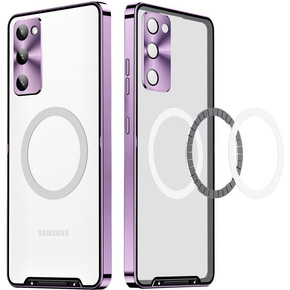 Huse pentru Samsung Galaxy S20 FE, CamShield MagSafe, transparent / violet