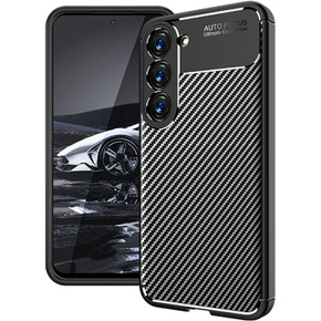 Huse pentru Samsung Galaxy S23, Carbon Gel, negru