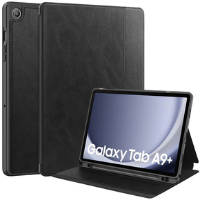 Huse pentru Samsung Galaxy Tab A9+, Business Card and Pen Slot, negru