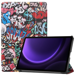 Huse pentru Samsung Galaxy Tab S9 FE, Smartcase Pen Slot, graffiti