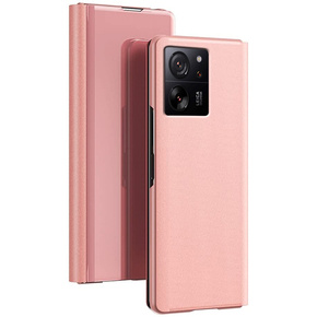 Huse pentru Xiaomi 13T / 13T Pro / Redmi K60 Ultra, Clear View, roz rose gold