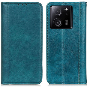Huse pentru Xiaomi 13T / 13T Pro, Wallet Litchi Leather, verde