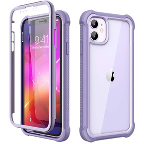 Huse pentru iPhone 11, Dexnor Full Body Rugged, transparent / violet