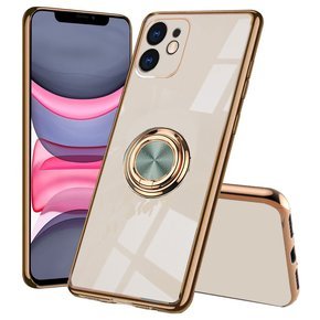 Huse pentru iPhone 11, Electro Ring, de aur