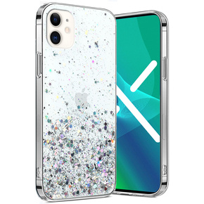 Huse pentru iPhone 11, Glittery, transparentă