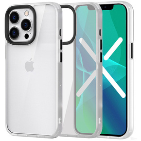 Huse pentru iPhone 13 Pro, ERBORD Hybrid Case, alb