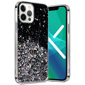 Huse pentru iPhone 13 Pro Max, Glittery, negru