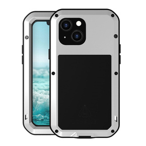 Love Mei Huse pentru iPhone 13 Mini, armored with glass, de argint