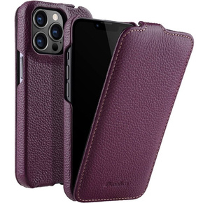 MELKCO carcasă flip pentru iPhone 12 / 12 Pro, piele, flip, violet