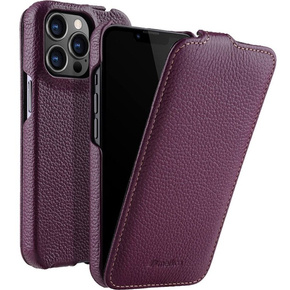 MELKCO carcasă flip pentru iPhone 14 Pro Max, piele, flip, violet