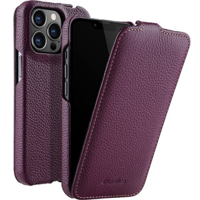 MELKCO carcasă flip pentru iPhone 14 Pro, piele, flip, violet