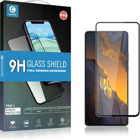 Mocolo Full Glue sticlă călită pentru Xiaomi Poco F5 5G, cadru negru