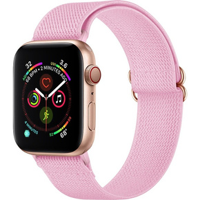 Pasek Nylonowy do Apple Watch 1/2/3/4/5/6/7/8/SE/ULTRA 42/44/45/49mm, Jasnoróżowy