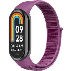 Pasek Nylonowy do Xiaomi Smart Band 8, Fioletowy