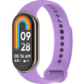 Pasek Silikonowy do Xiaomi Smart Band 8, Fioletowy