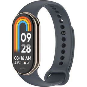 Pasek Silikonowy do Xiaomi Smart Band 8, Szary