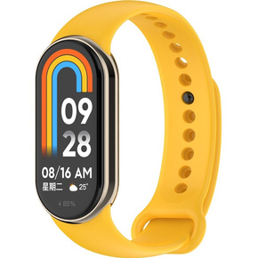 Pasek Silikonowy do Xiaomi Smart Band 8, Żółty