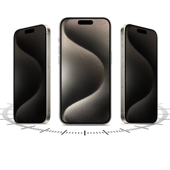 2 x folie de privatizare pentru iPhone 15 Pro Max, ERBORD Anti-Spy Hydrogel