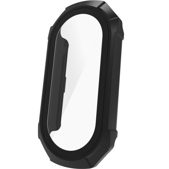 2w1 Etui + Szkło Hartowane do Xiaomi Smart Band 8, Czarne