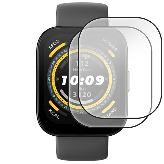 2x ERBORD Hybrid Glass pentru Amazfit Band 7