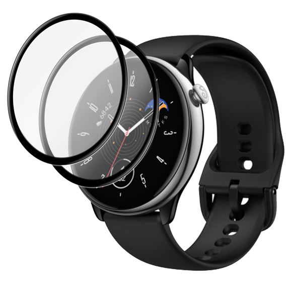 2x ERBORD Hybrid Glass pentru Amazfit GTR Mini